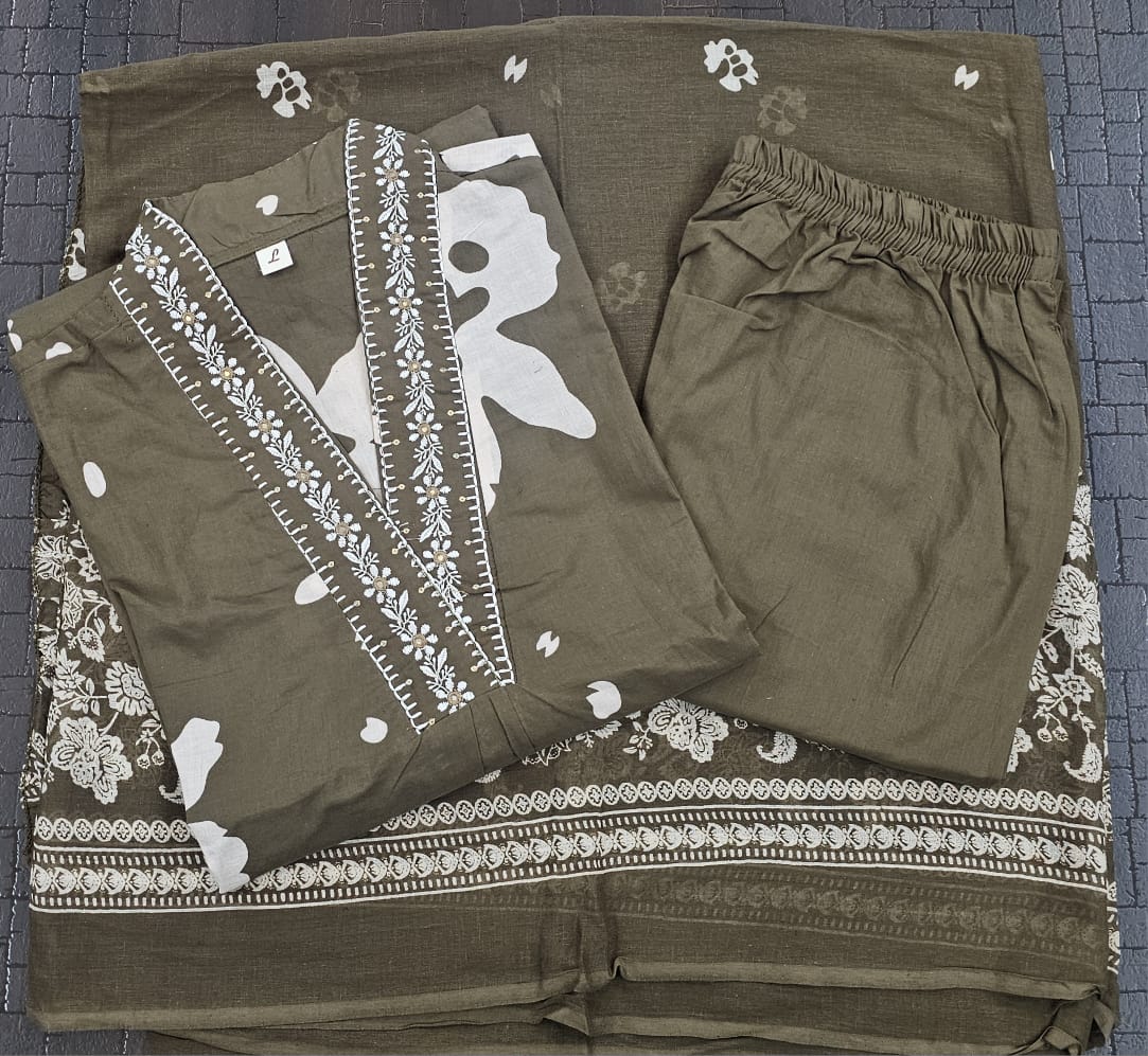 Floral Printed Kurta Set with Dupatta