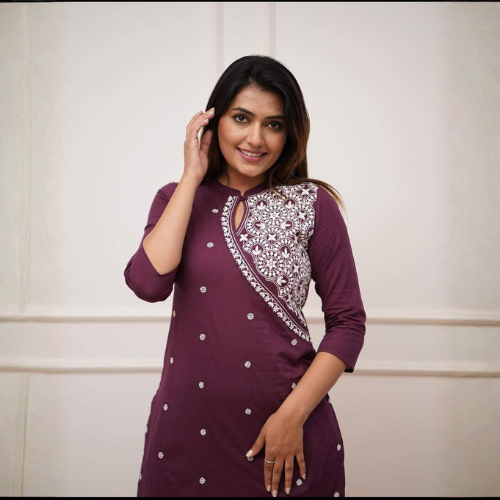 Embroidered Straight Kurti