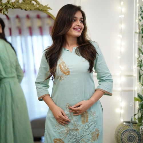 Embroidered Cotton Kurti