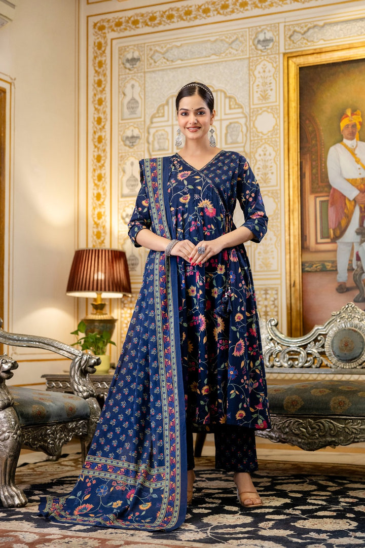 Embroidered Silk Pakistani Suit for Women