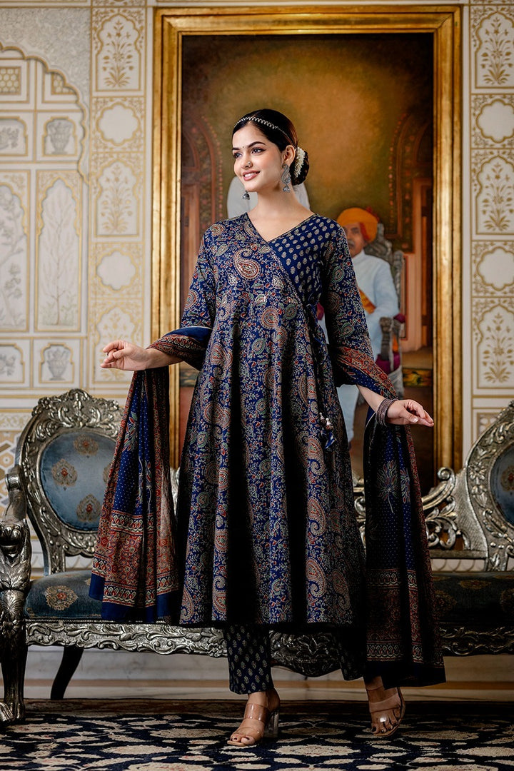 Embroidered Silk Pakistani Suit for Women